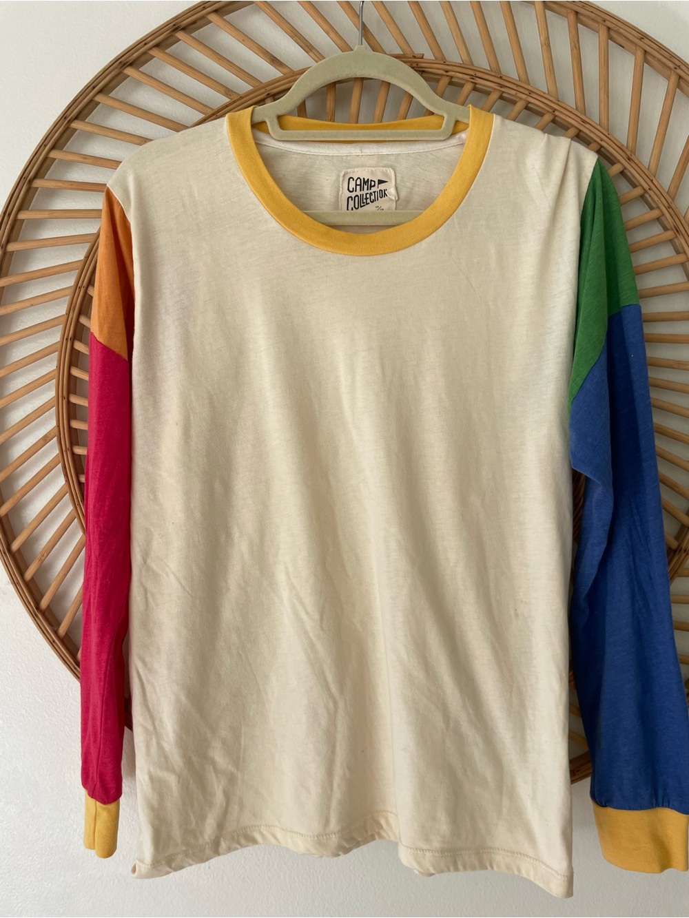 Kids' Cream Multi-Color Long Sleeve Tee